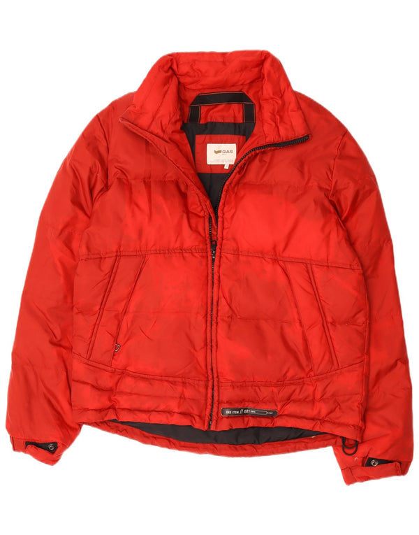 Gas Mens Padded Jacket UK 38 Medium Red Polyamide