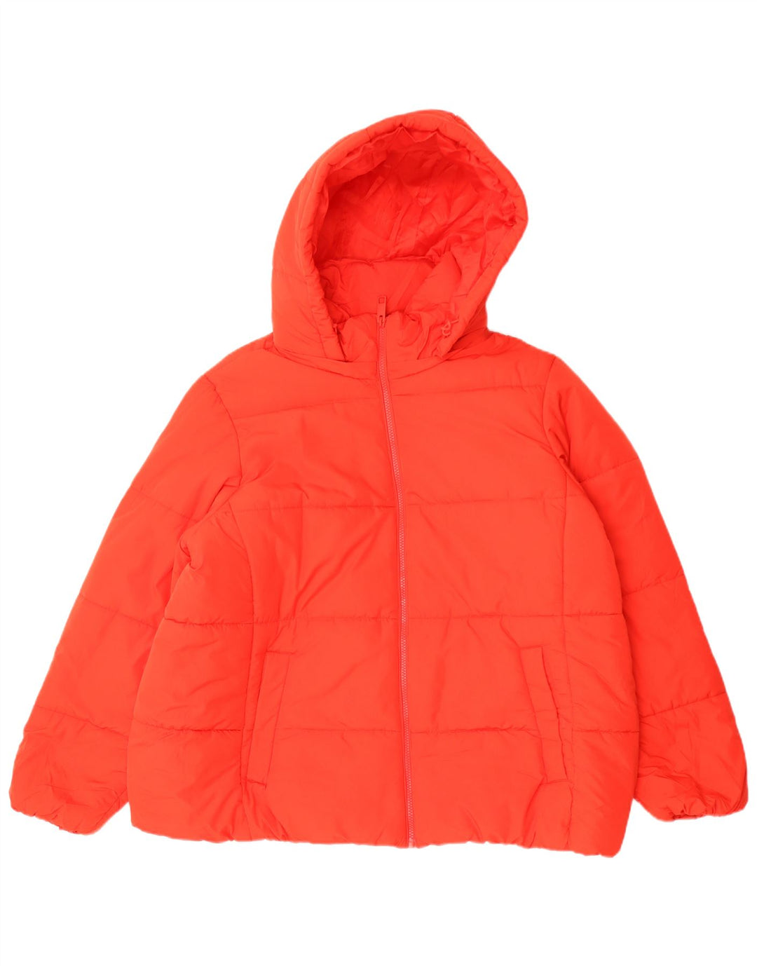Giacca imbottita con cappuccio da donna Marks & Spencer UK 22 3XL poliestere rosso
