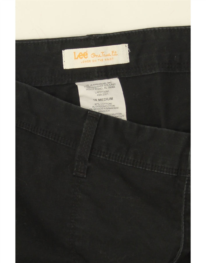 LEE Womens Casual Shorts US 16 2XL W36 Black Cotton Vintage Lee and Second-Hand Lee from Messina Hembry 