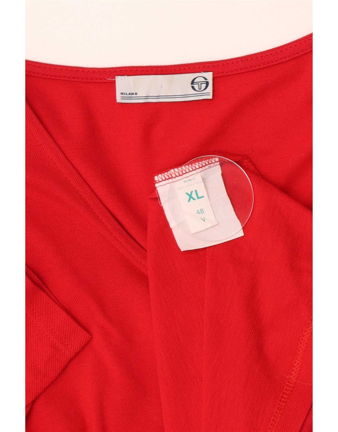 Camicetta a maniche corte da donna Sergio Tacchini IT 48 XL Rossa