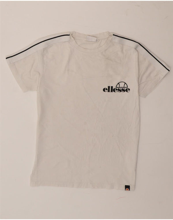 T-shirt grafica da uomo Ellesse Top XS in cotone color block bianco
