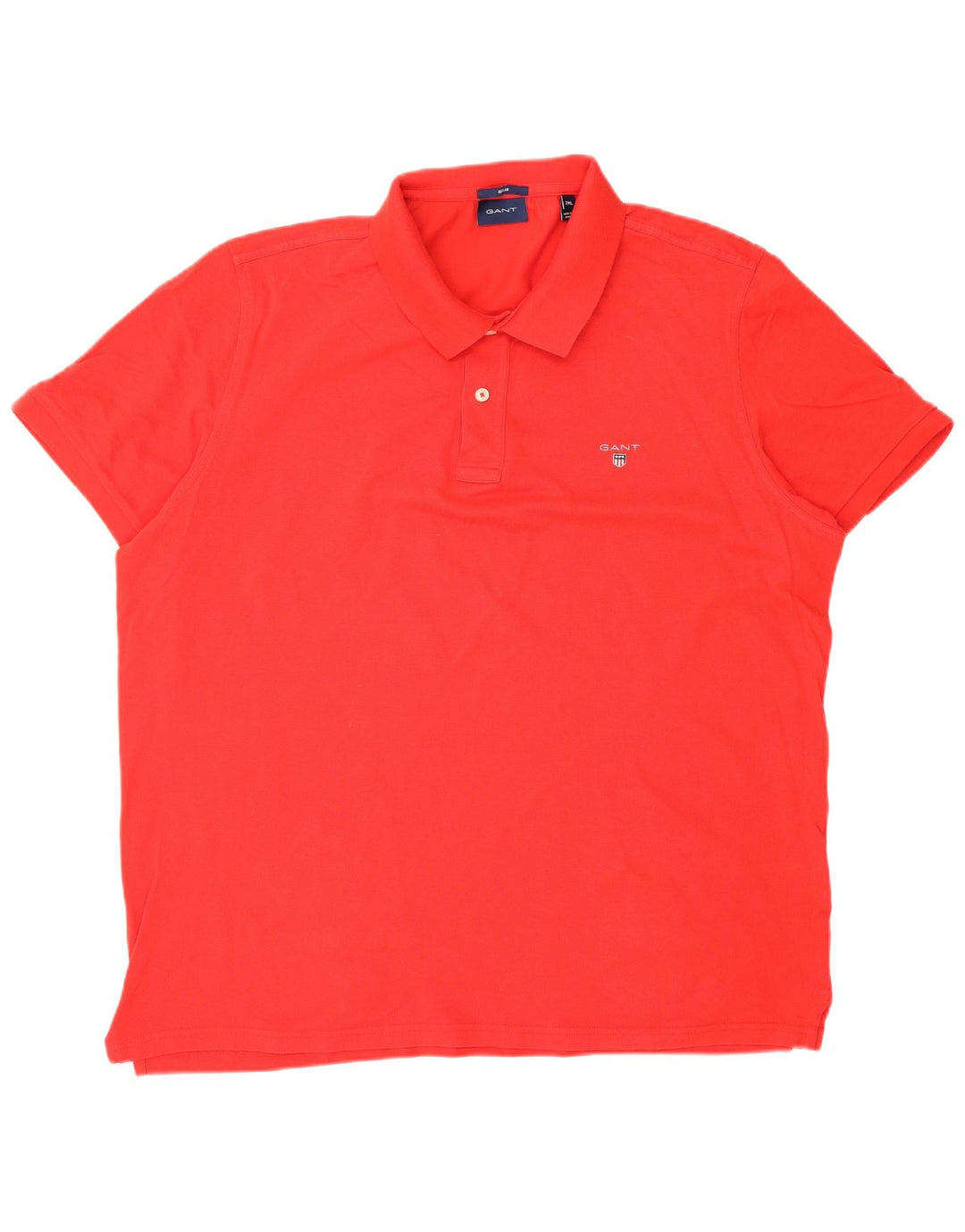 Polo GANT da uomo vestibilità regolare 2XL in cotone rosso