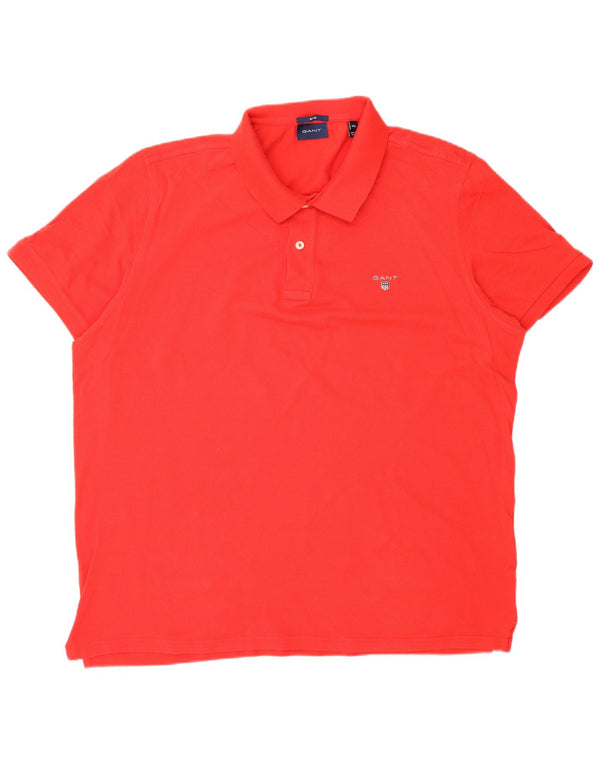Polo GANT da uomo vestibilità regolare 2XL in cotone rosso