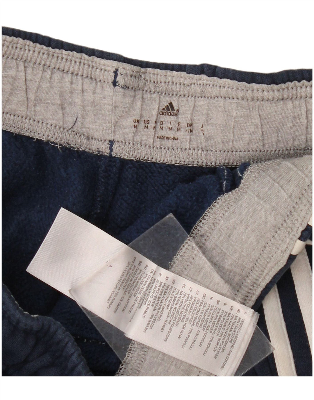 Pantaloni da tuta con grafica Adidas da donna Joggers UK 14 Medium Blu Navy