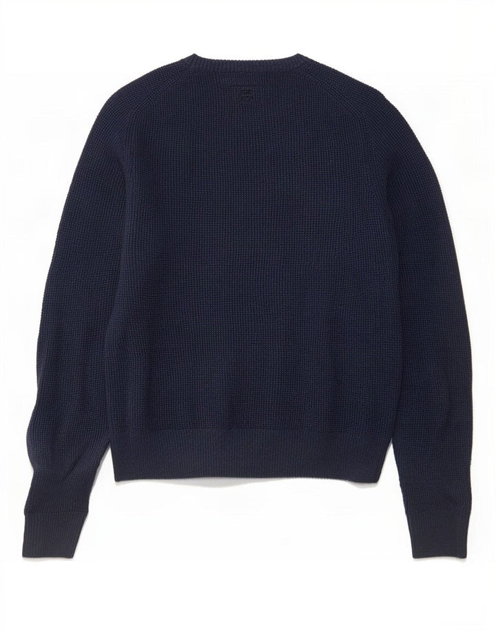 Maglione girocollo da uomo Fat Face piccolo in cotone blu navy