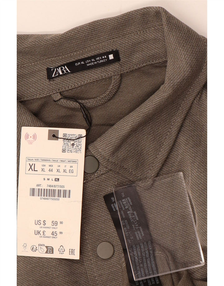 Camicia Zara da uomo in flanella XL poliestere marrone