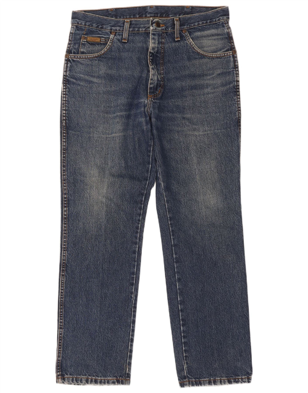 Jeans dritti da uomo Wrangler W34 L30 cotone blu