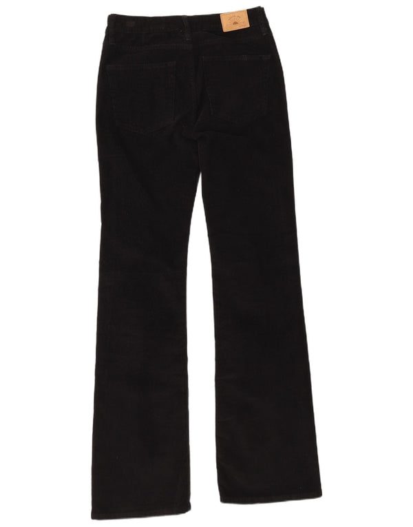 Pantaloni da donna in velluto a coste Bootcut Superdry W28 L33 cotone nero