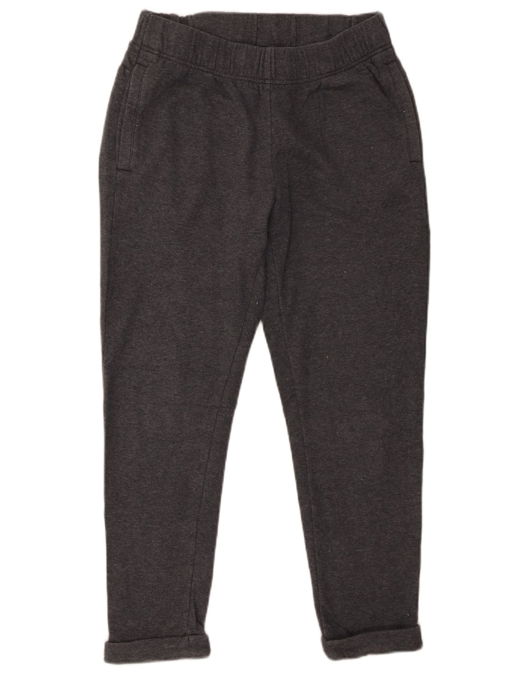 Pantaloni della tuta da donna Adidas UK 8/10 piccolo cotone grigio