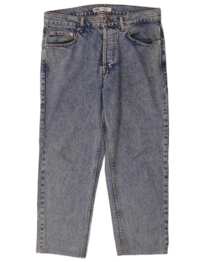 Jeans corti da uomo ZARA EU 40 medio W30 L25 blu