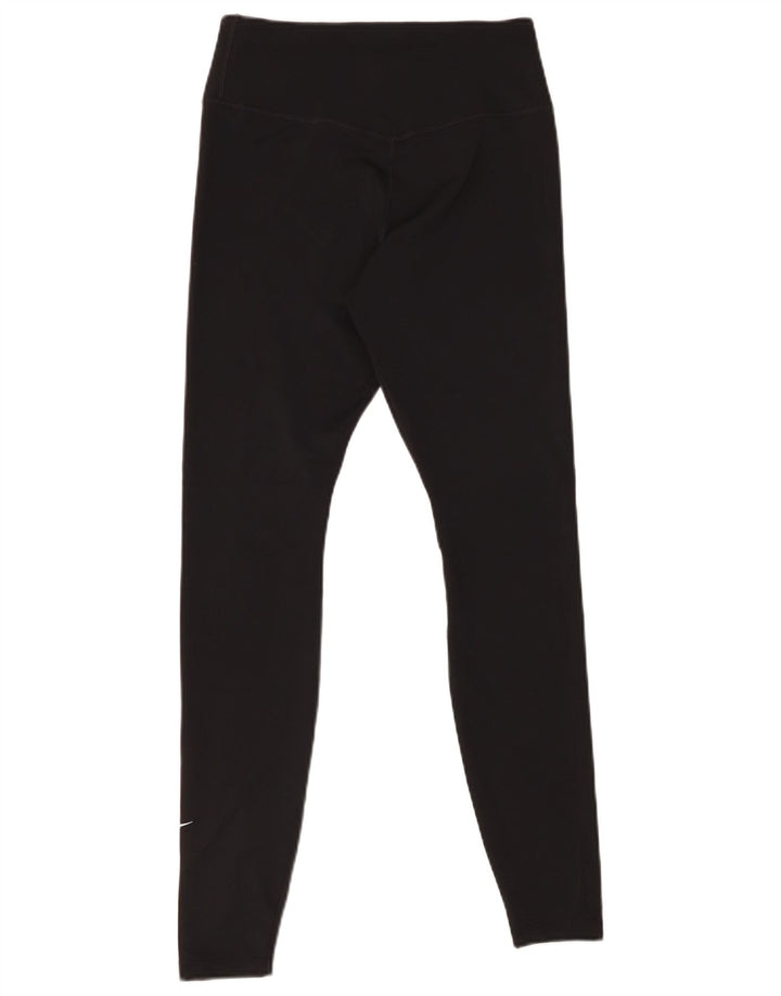 Leggings NIKE Dri Fit da donna UK 12 medio nero poliestere