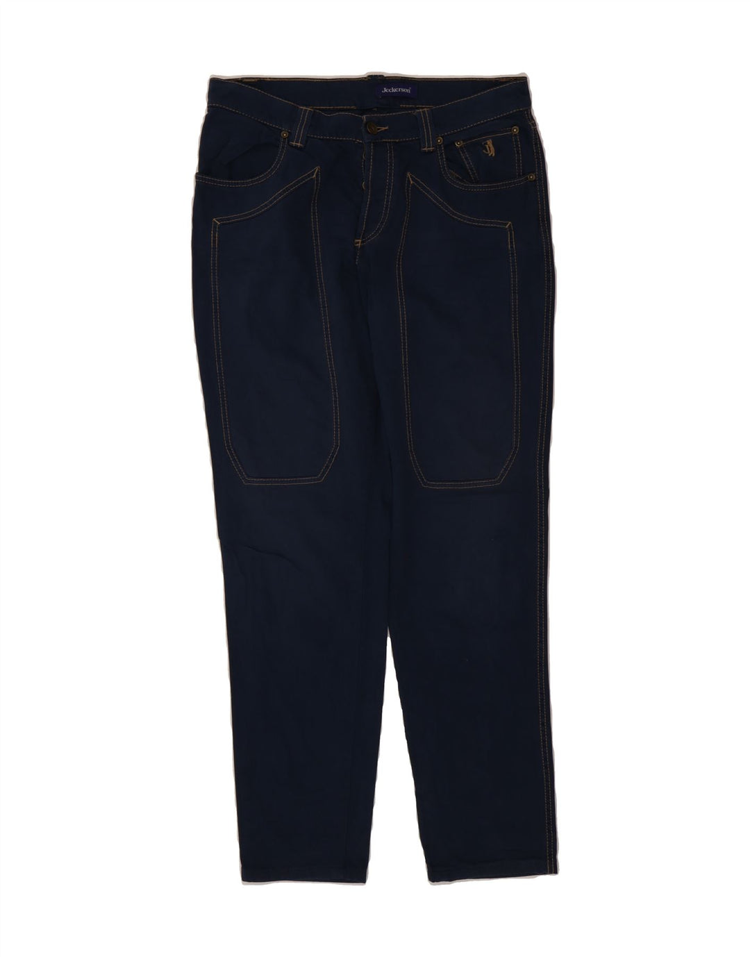 JECKERSON Mens Slim Jeans W34 L31 Navy Blue Cotton Vintage Jeckerson and Second-Hand Jeckerson from Messina Hembry 
