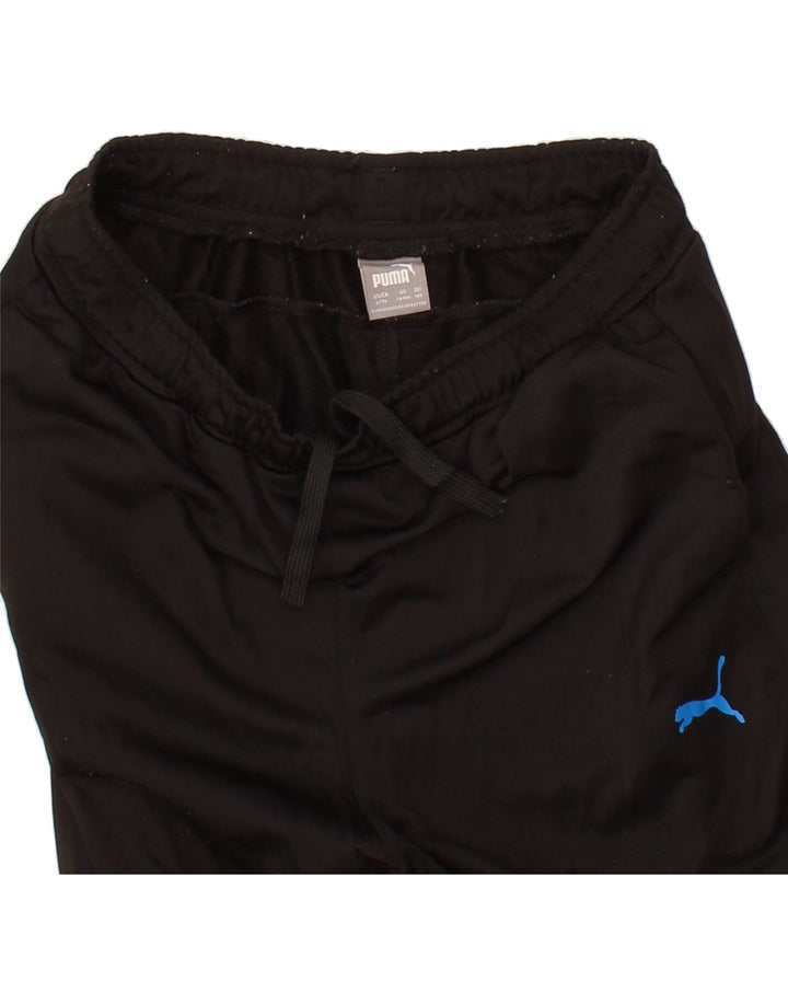 PUMA Boys Tracksuit Trousers 13-14 Years  Black Polyester Vintage Puma and Second-Hand Puma from Messina Hembry 