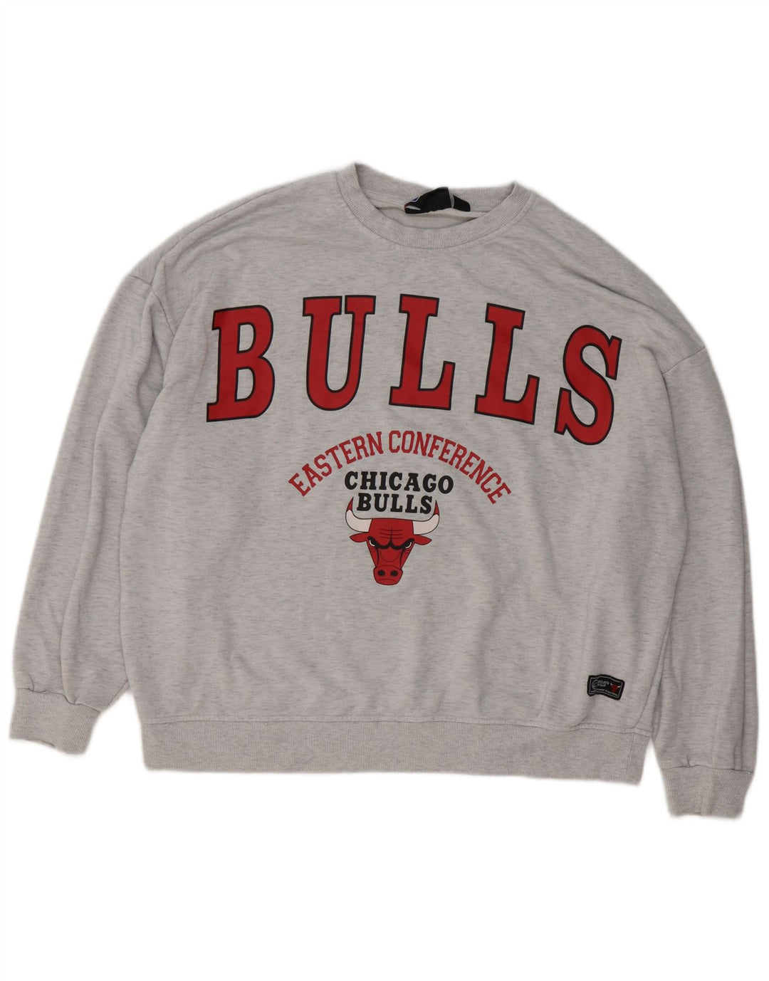 Felpa con grafica NBA Chicago Bulls da donna UK 12/14 Grigio medio