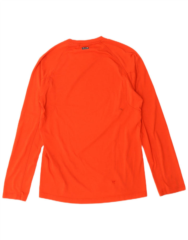 Adidas Uomo Graphic Top Manica Lunga UK 40/42 Medio Rosso Poliestere