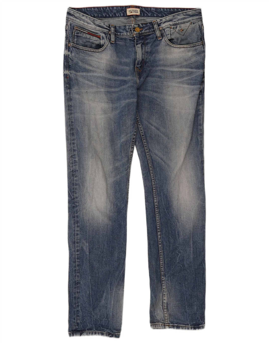 Jeans slim da uomo Tommy Hilfiger W34 L32 cotone blu