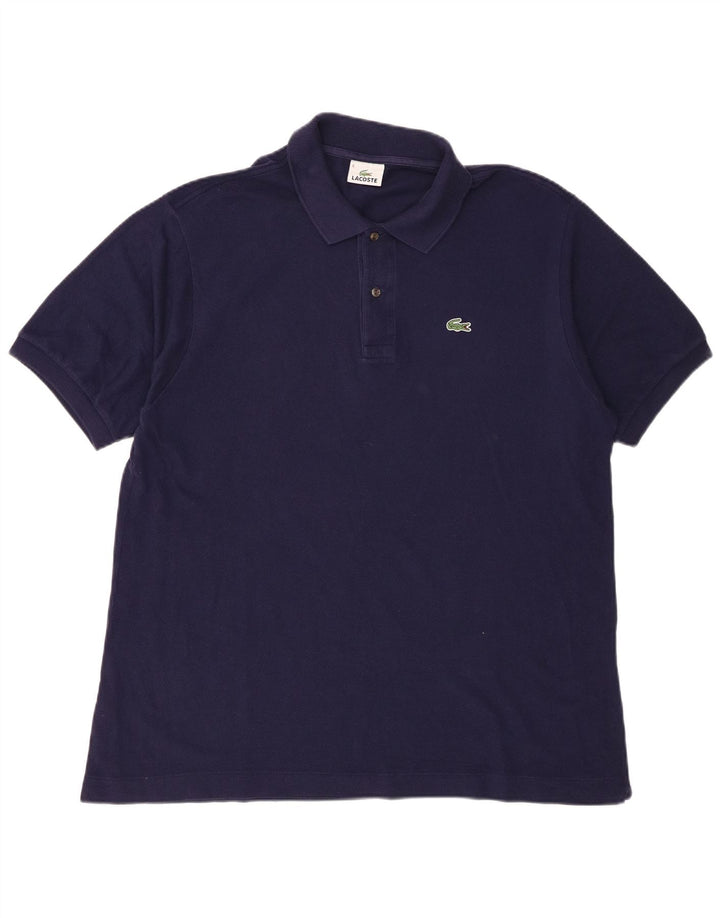 Polo da uomo LACOSTE taglia 6 XL in cotone blu navy