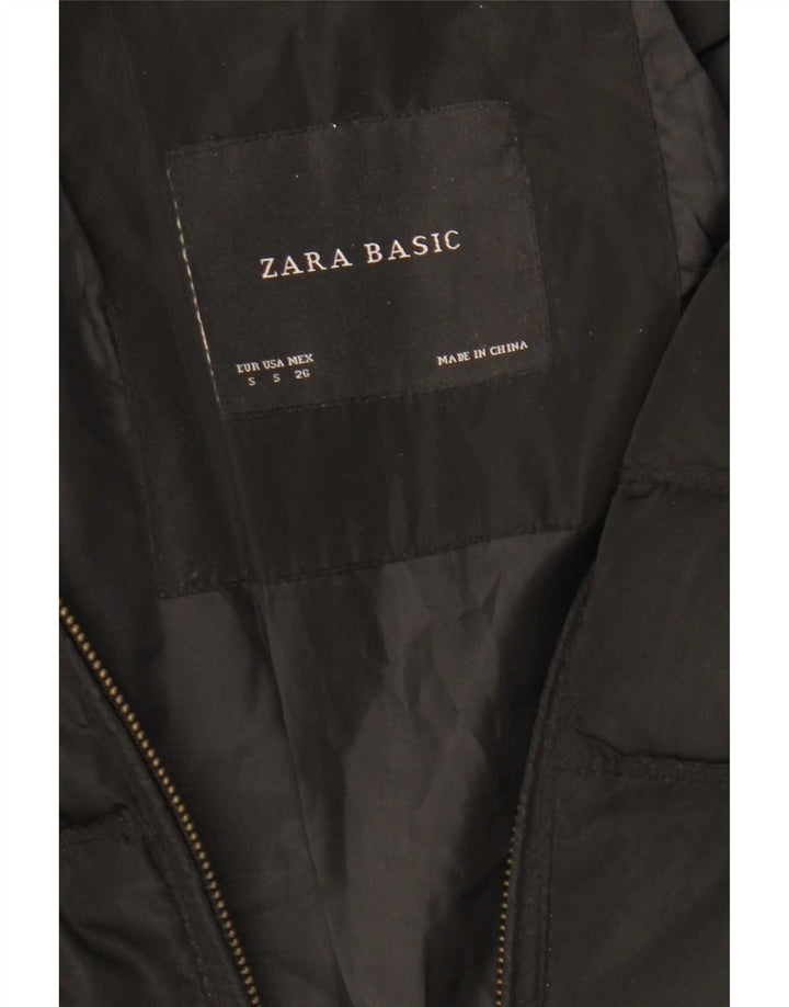 Cappotto imbottito da donna Zara UK 10 piccolo poliestere nero