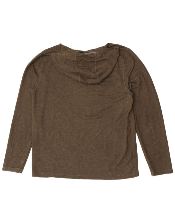 Felpa con cappuccio da uomo Orvis grande in rayon kaki