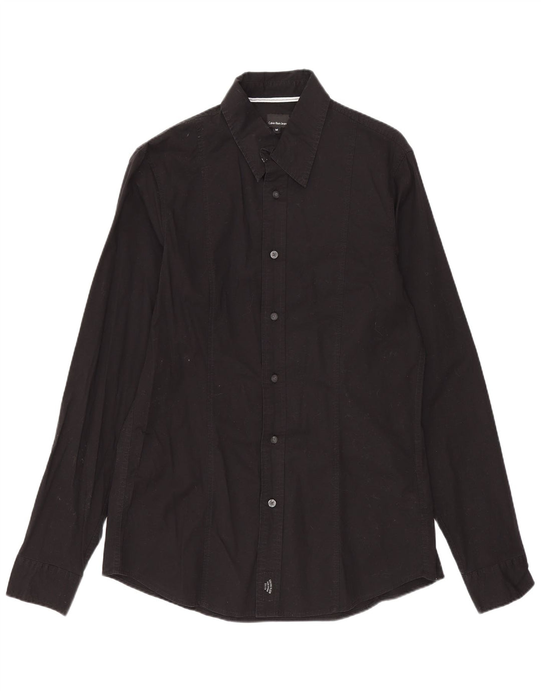 Camicia da uomo Calvin Klein Jeans in cotone nero medio