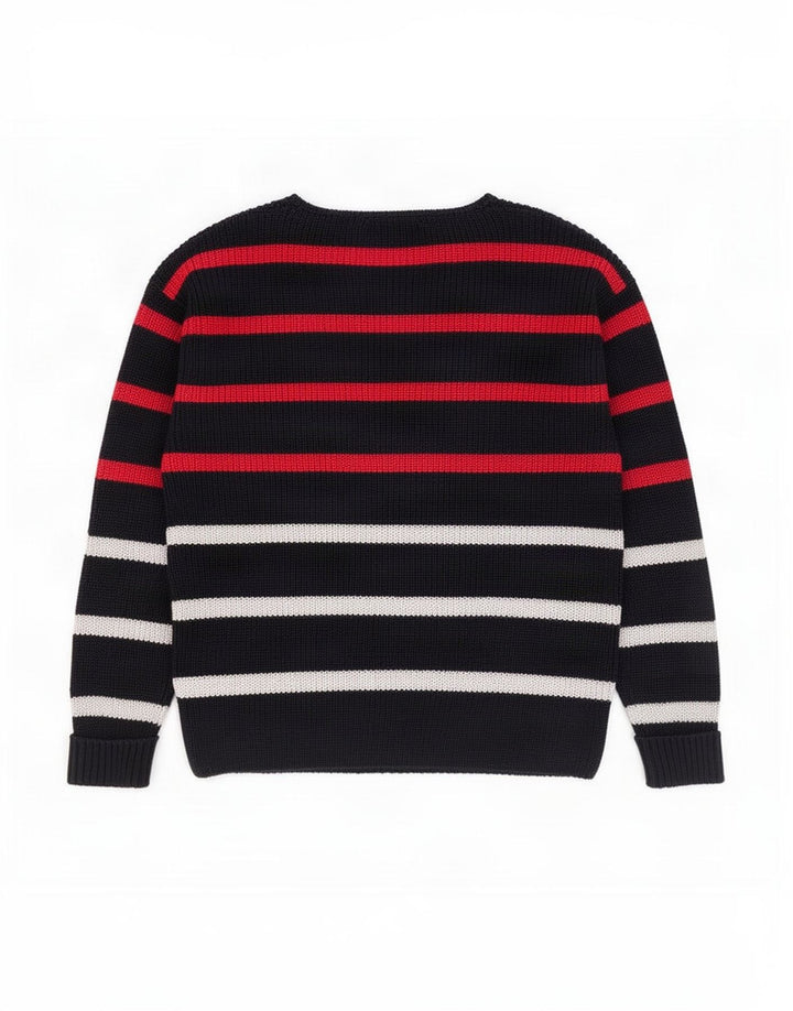 Maglione maglione con scollo a barca da donna Marks & Spencer UK 14 medio multicolore