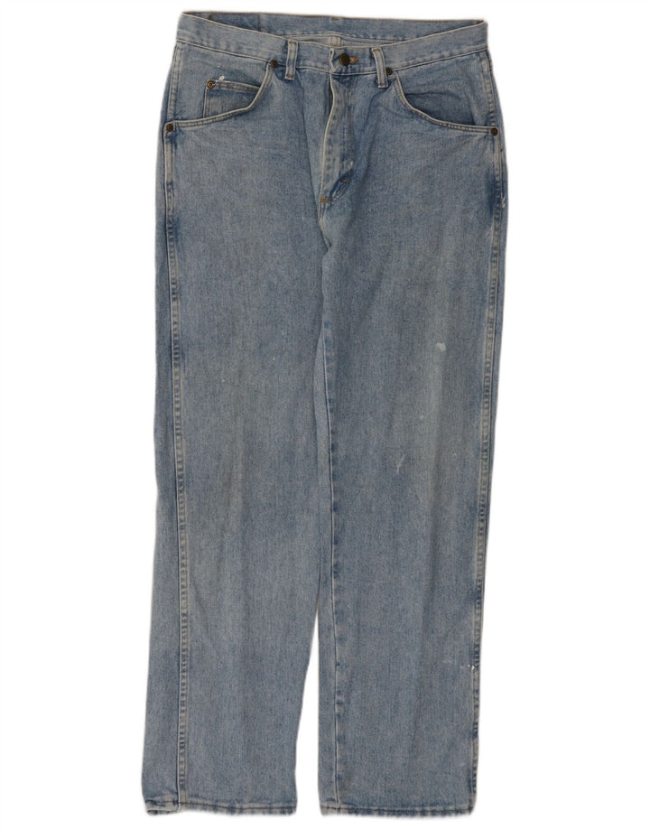 Jeans dritti da uomo Wrangler W34 L30 cotone blu