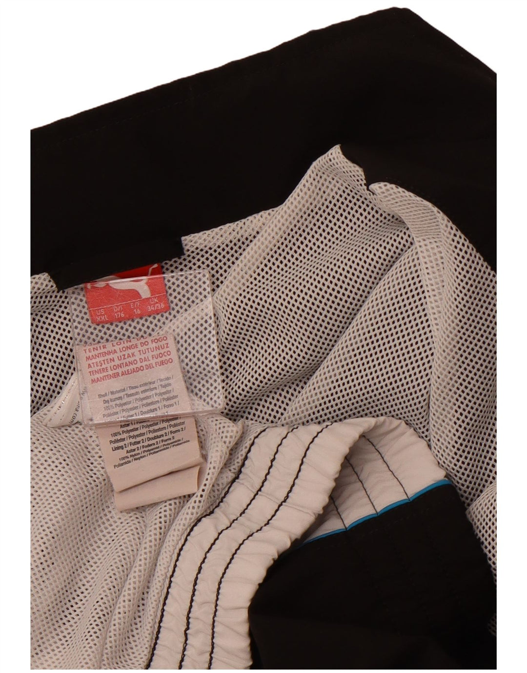 Giacca da tuta grafica PUMA da bambino 15-16 anni, color block nero