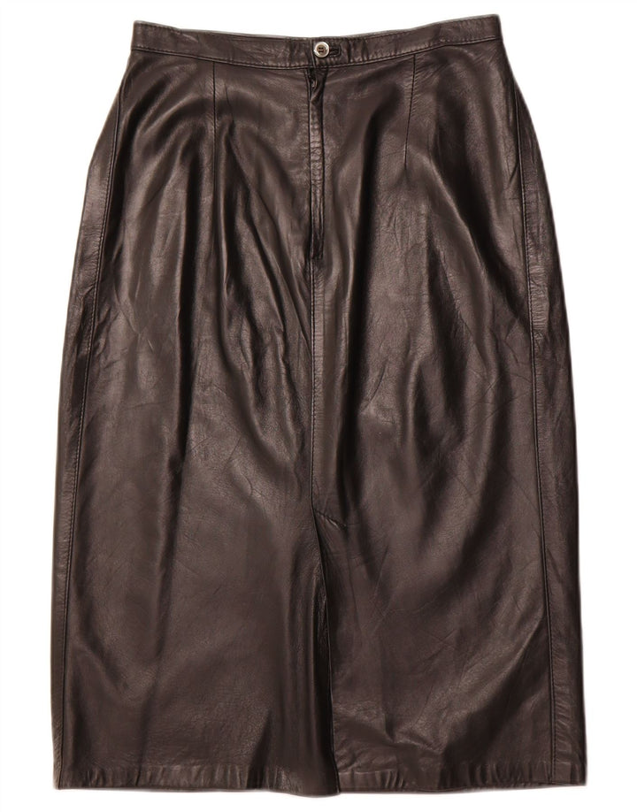 Gonna in pelle da donna VINTAGE W26 piccola nera