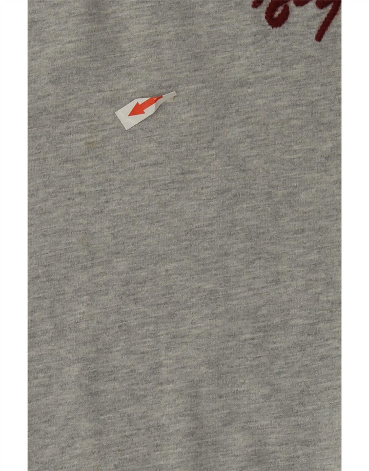Tommy Hilfiger Uomo Graphic Top Manica Lunga 2XL Cotone Grigio