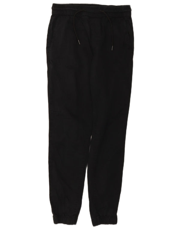 Pantaloni casual da jogging da uomo Zara piccoli W30 L28 cotone nero