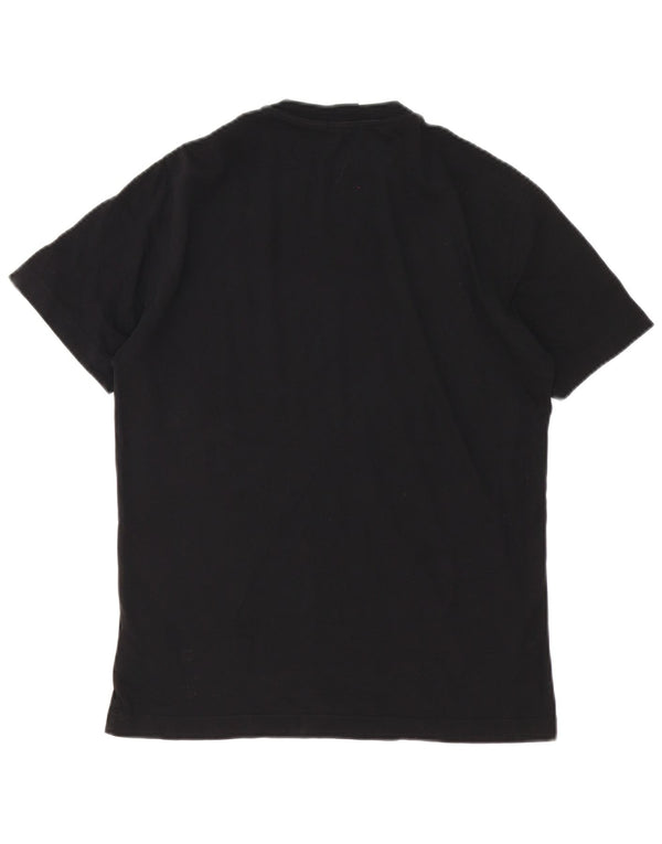 T-shirt grafica da uomo Emporio Armani Top XS in cotone color block nero