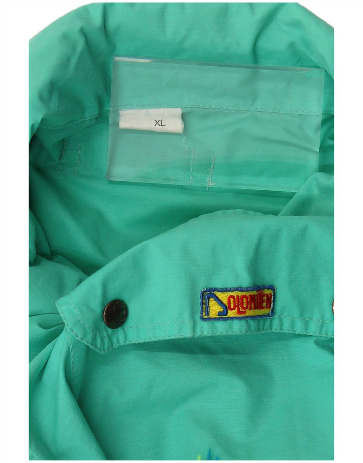 DOLOMITEN Giacca utilitaria da uomo con cappuccio UK 42 XL Turchese