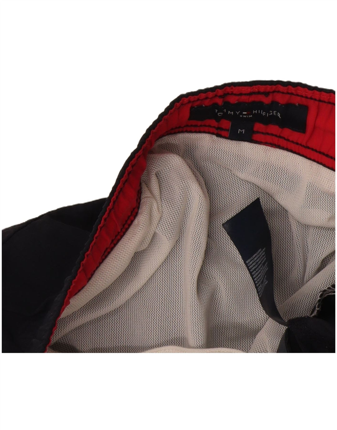 Pantaloncini da bagno da uomo Tommy Hilfiger medi in nylon blu navy