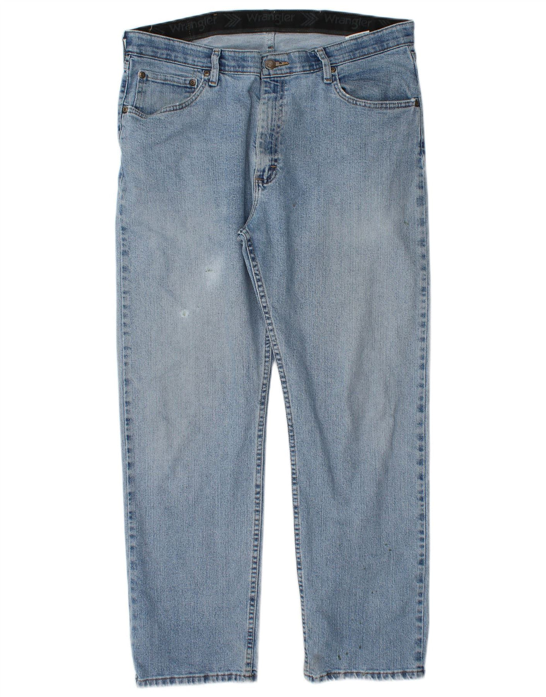 Jeans dritti da uomo vestibilità regolare WRANGLER W36 L30 cotone blu