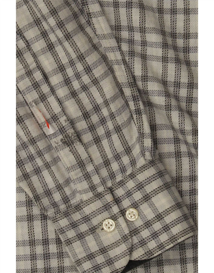 Camicia da uomo Cassera taglia 41 16 grande quadretto bianco