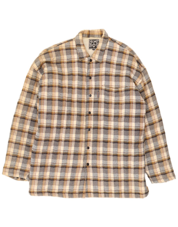Home Boy Bomber grafico da uomo UK 42 XL Cotone a quadri multicolore