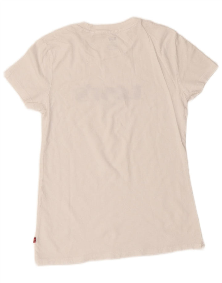 T-shirt grafica oversize da donna Levi's Top UK 2 2XS Bianca