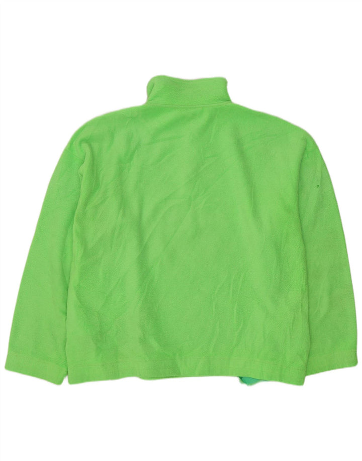 Maglione in pile da uomo FILA, vestibilità ampia, collo con bottoni grafici, IT 46 piccolo verde