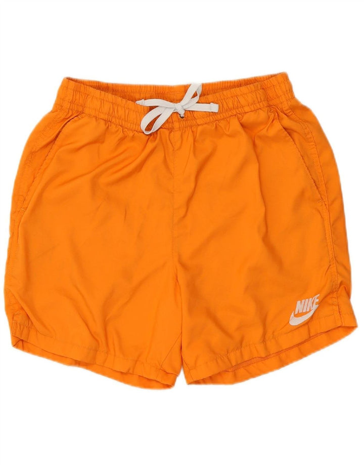 NIKE Mens Swimming Shorts Medium Orange Polyester