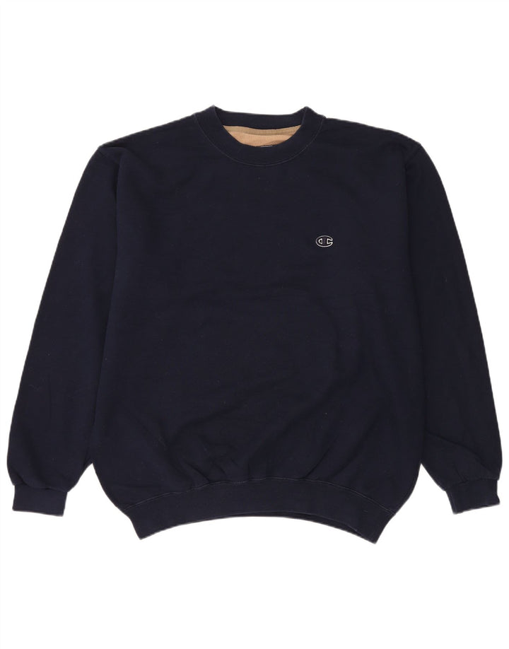 Felpa da uomo Champion Jumper XL in cotone blu navy