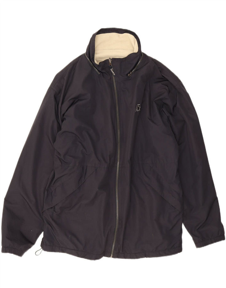 Giacca Kappa da Uomo Antivento UK 40 Large Blu Navy Poliestere