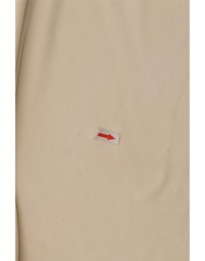 Polo da uomo Conbipel in cotone bianco sporco medio