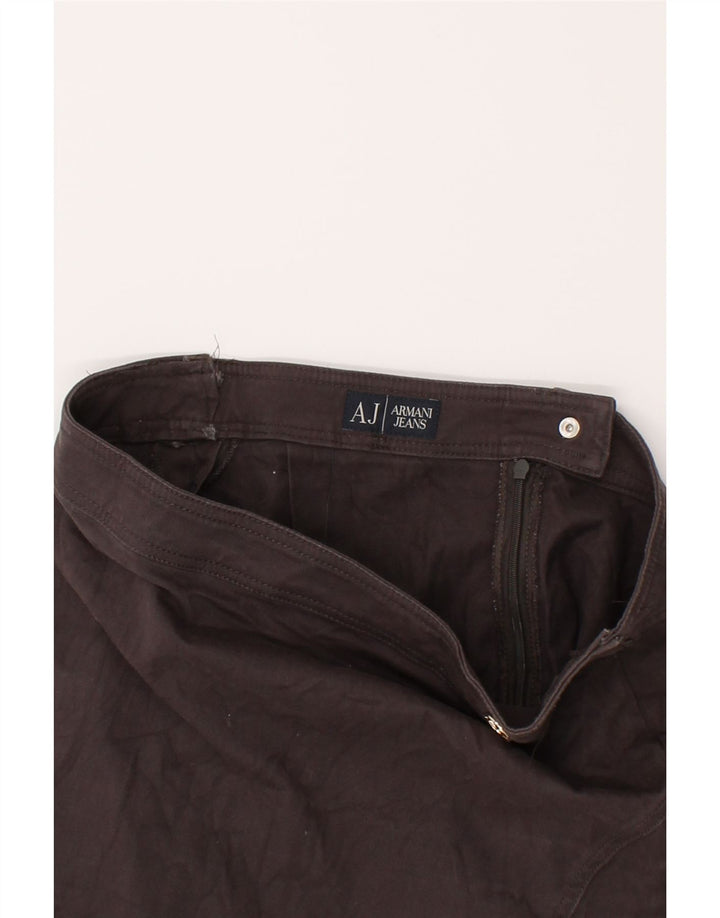 ARMANI JEANS Womens Mini Skirt W32 Large Grey Vintage Armani Jeans and Second-Hand Armani Jeans from Messina Hembry 