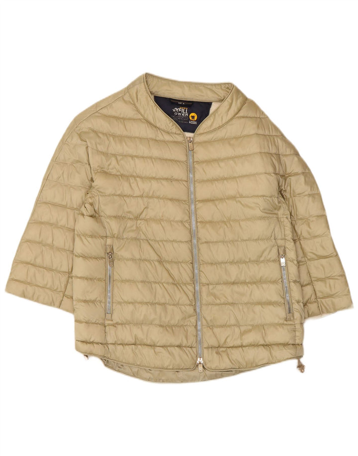 Giacca imbottita a maniche corte da donna Ciesse Piumini UK 12 Beige medio