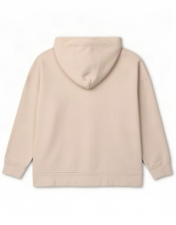 Levi's Felpa con cappuccio oversize con grafica da donna UK 10 Small Bianco Cotone