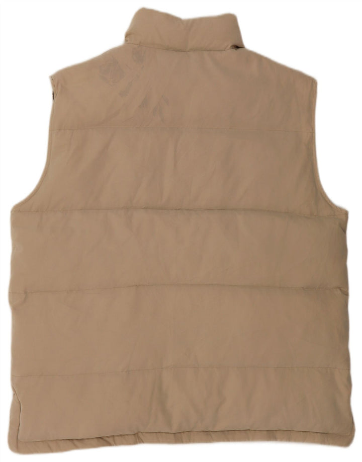 Gilet imbottito da uomo Green Leaves UK 44 2XL Poliestere beige