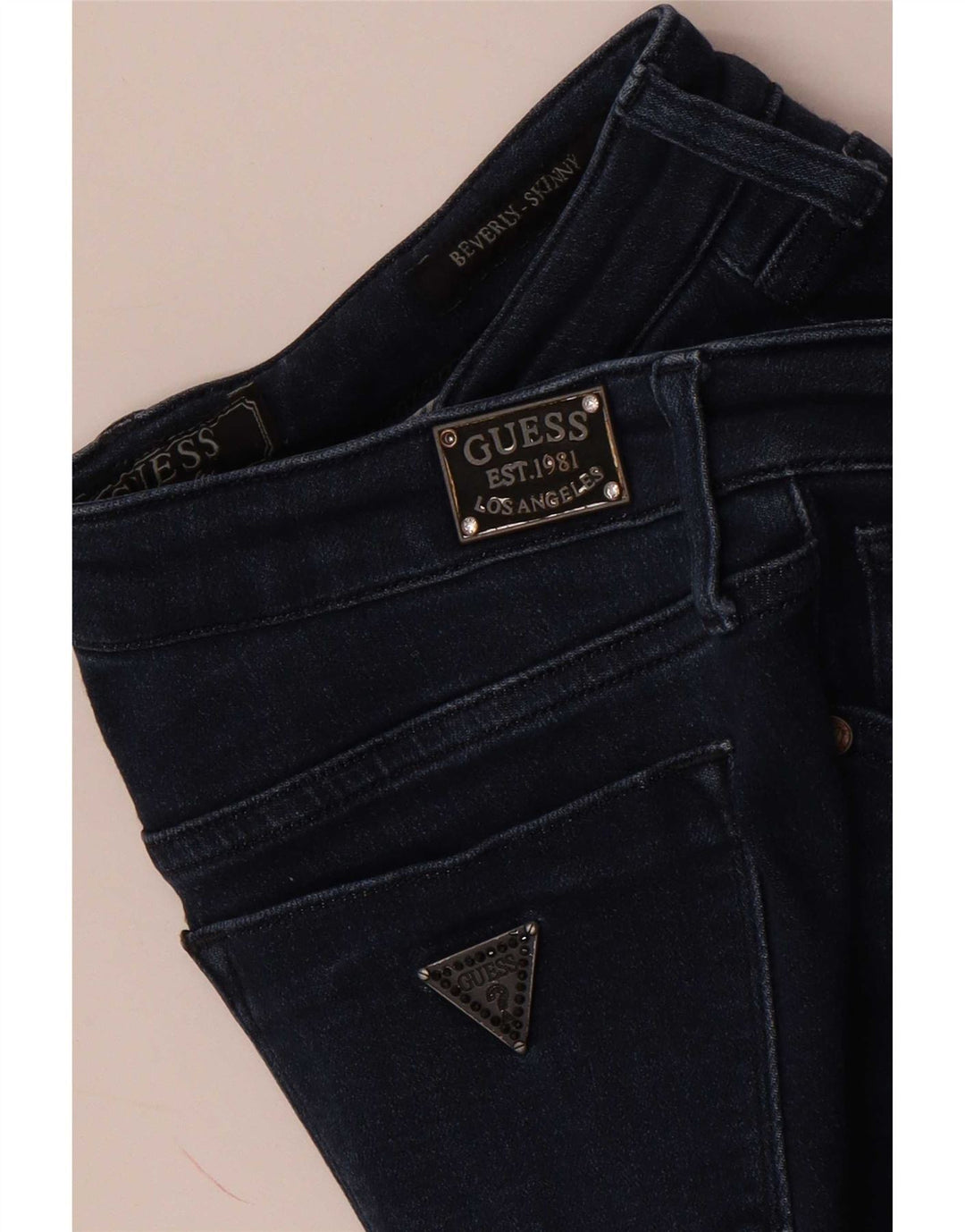 Jeans skinny Guess Beverly da donna W28 L29 Blu navy