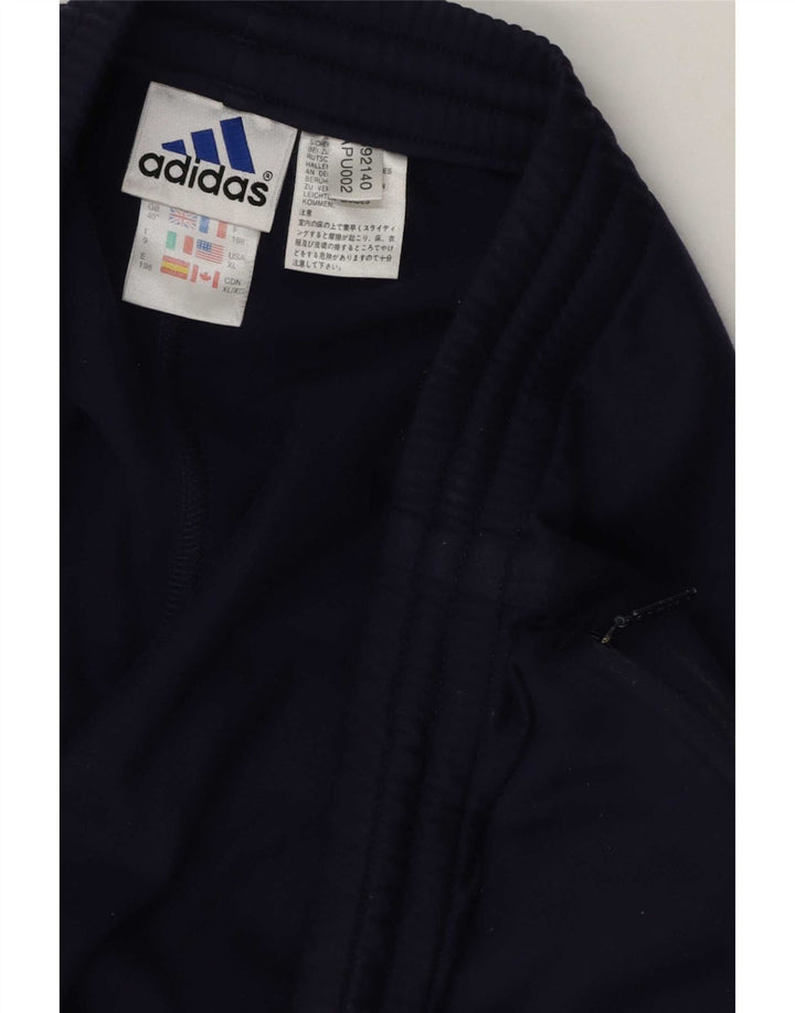 Pantaloni da tuta da uomo Adidas XL poliestere blu navy