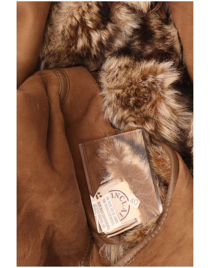 Cappotto in shearling oversize da donna Sinclair EU 40 Shearling marrone medio