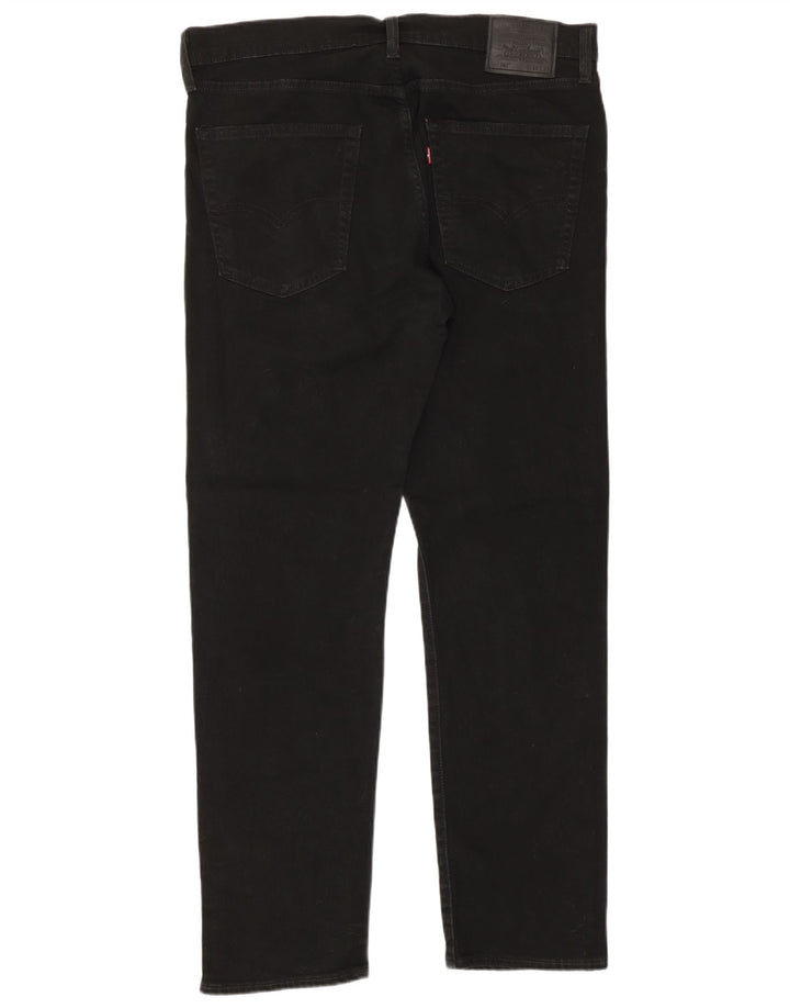 Levi's Uomo 502 Jeans affusolati W36 L32 Cotone Nero